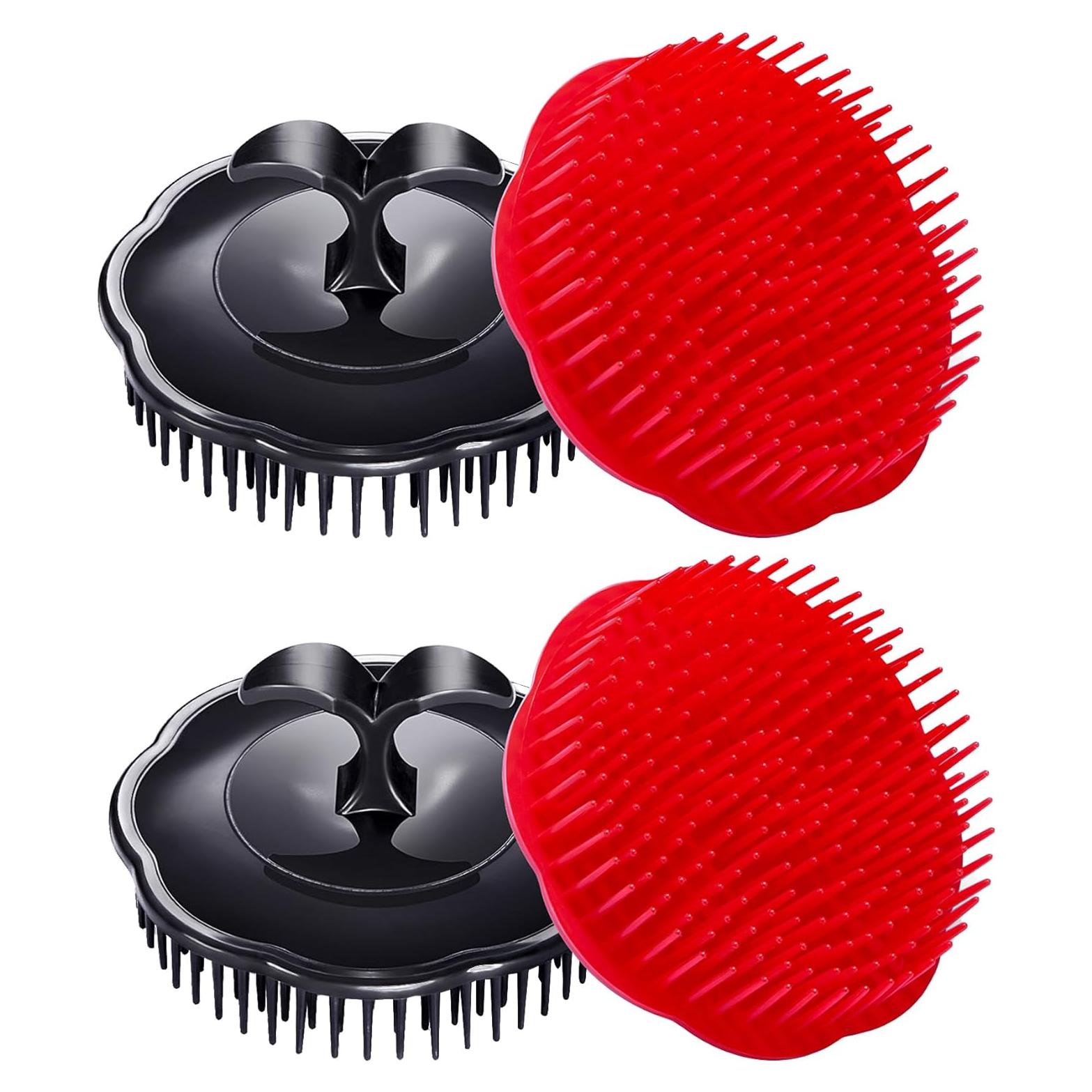 Cepillo Masajeador de Cuero Cabelludo Aroveea - Paquete de 4