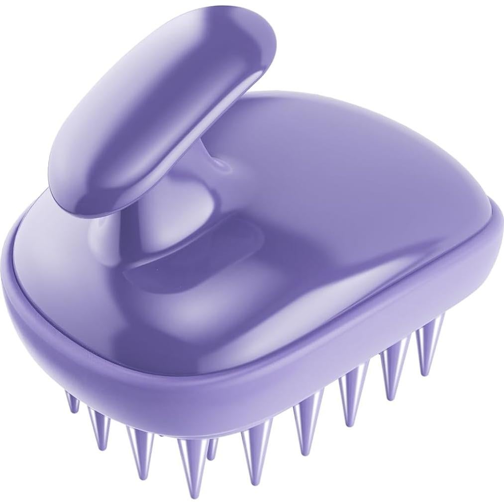 Cepillo de Masaje para Cuero Cabelludo Rebex 2-en-1 Púrpura