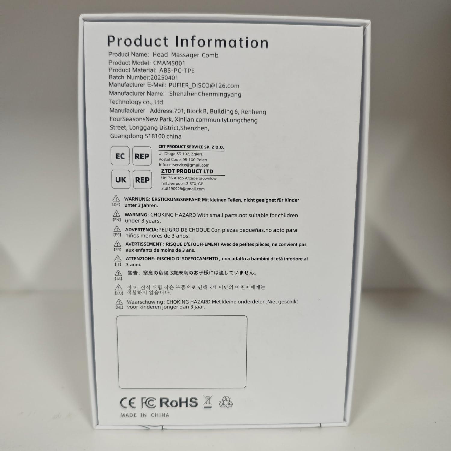 Masajeador Eléctrico de Cuero Cabelludo Rosa - Recargable con Aniones