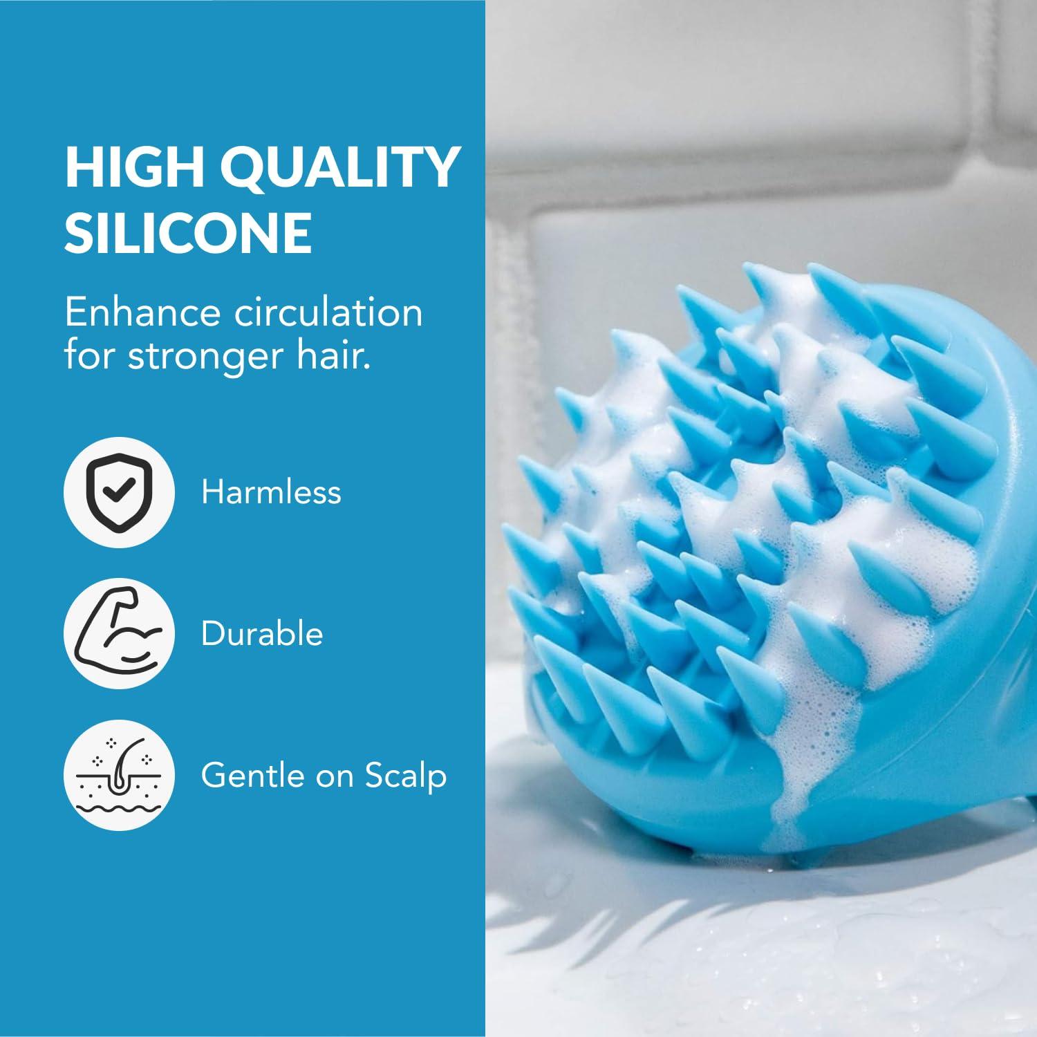 Masajeador de cuero cabelludo Flathead con cepillo de champú