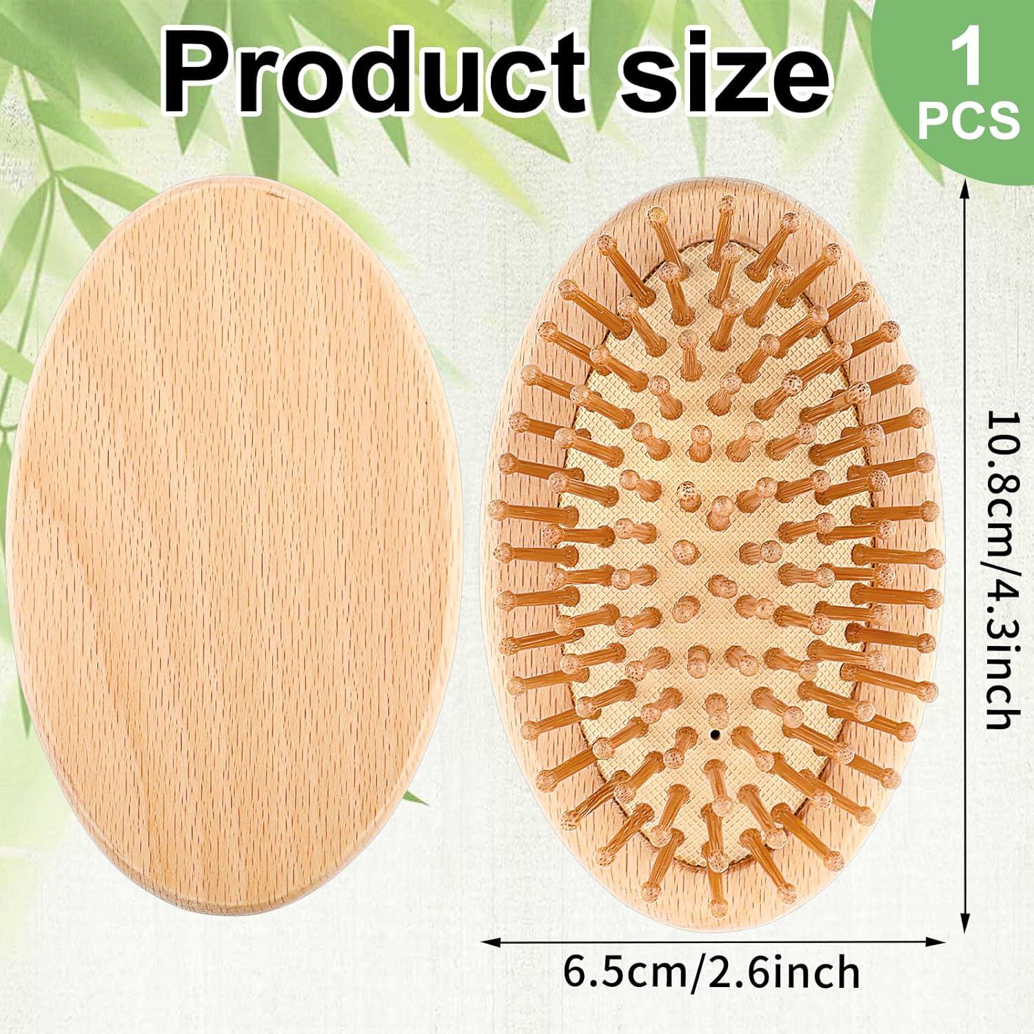 Cepillo de Pelo de Madera Natural Alments 10.8cm Antiestático