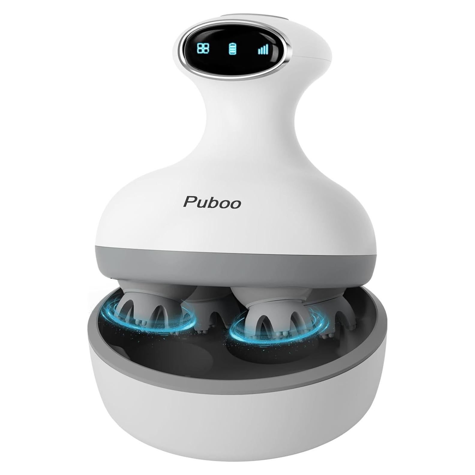 Masajeador de cuero cabelludo eléctrico Puboo ST-702 84 nodos