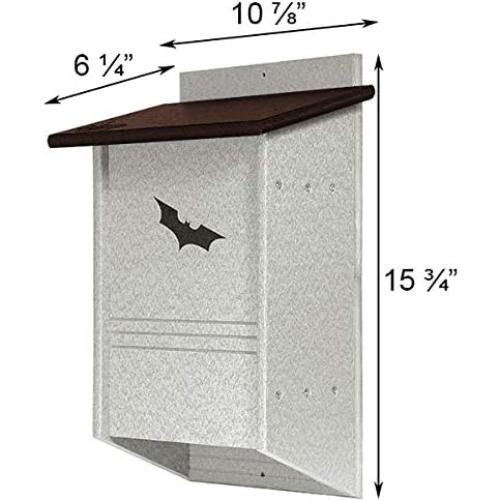 Casa para Murciélagos de Plástico Reciclado Green Meadow 3 Cámaras