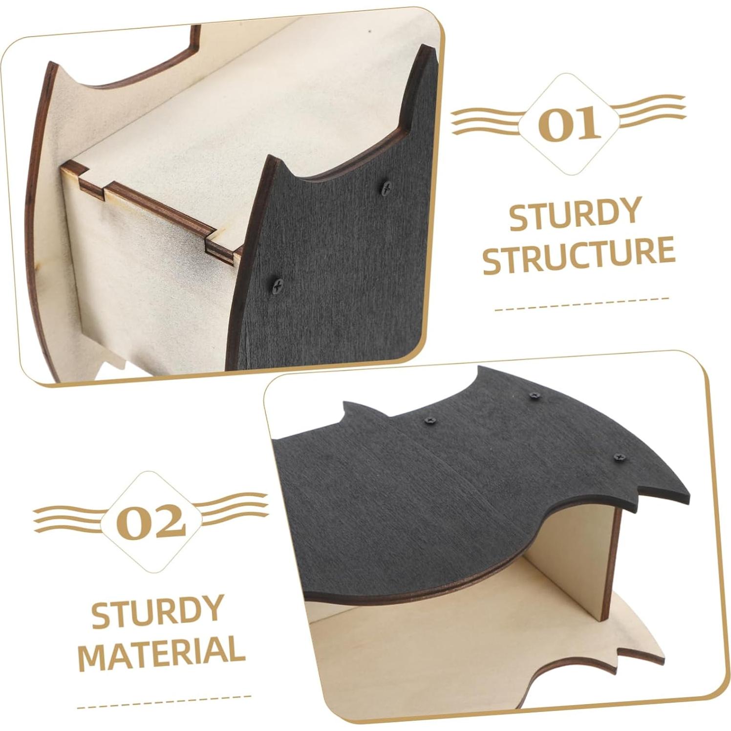 Casa de Murciélagos de Madera STOBAZA Refugio Jardín 12.9x22.5cm