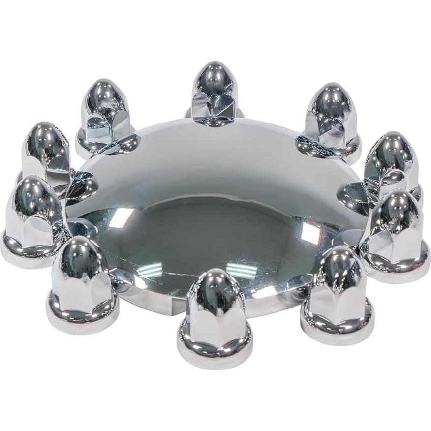 Juego de Cubiertas de Rueda Mytee de Cromo y Acero - 2 Frontales, 4 Traseras, 60 Tuercas