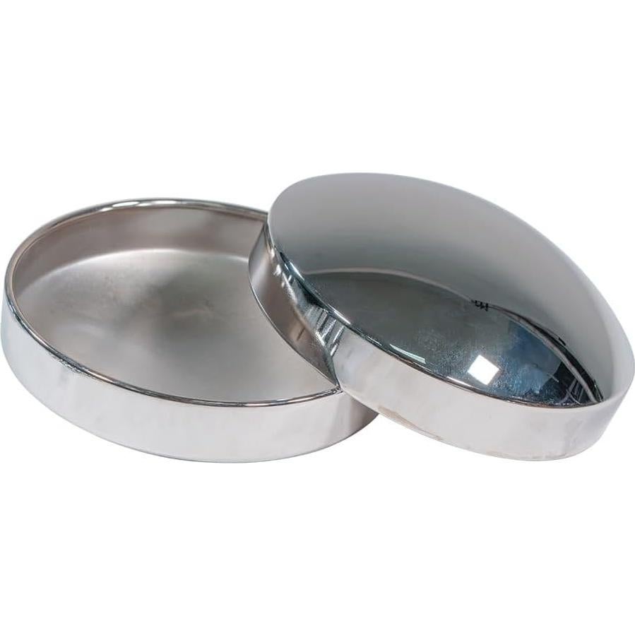 Juego de Cubiertas de Rueda Mytee de Cromo y Acero - 2 Frontales, 4 Traseras, 60 Tuercas