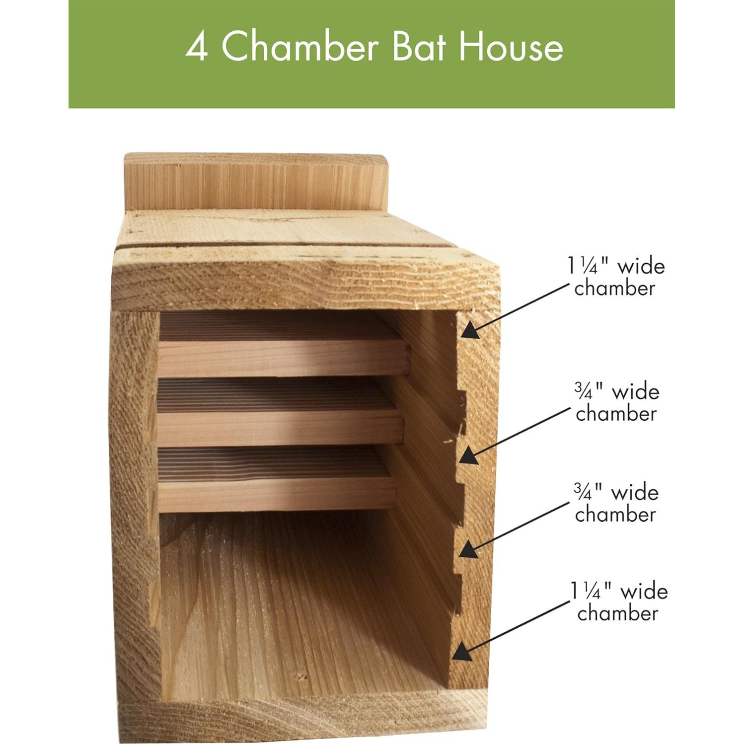 Cabaña para Murciélagos Woodlink BAT1 de Cedro 30 Unidades