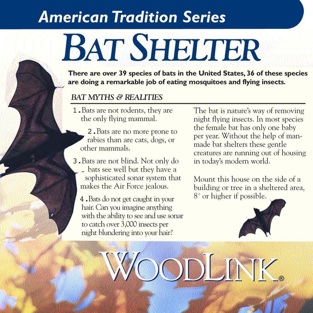 Cabaña para Murciélagos Woodlink BAT1 de Cedro 30 Unidades