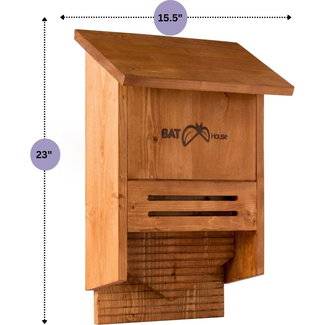Casa de Murciélagos SuperMoss 56200 - Refugio de Madera 3 Cámaras