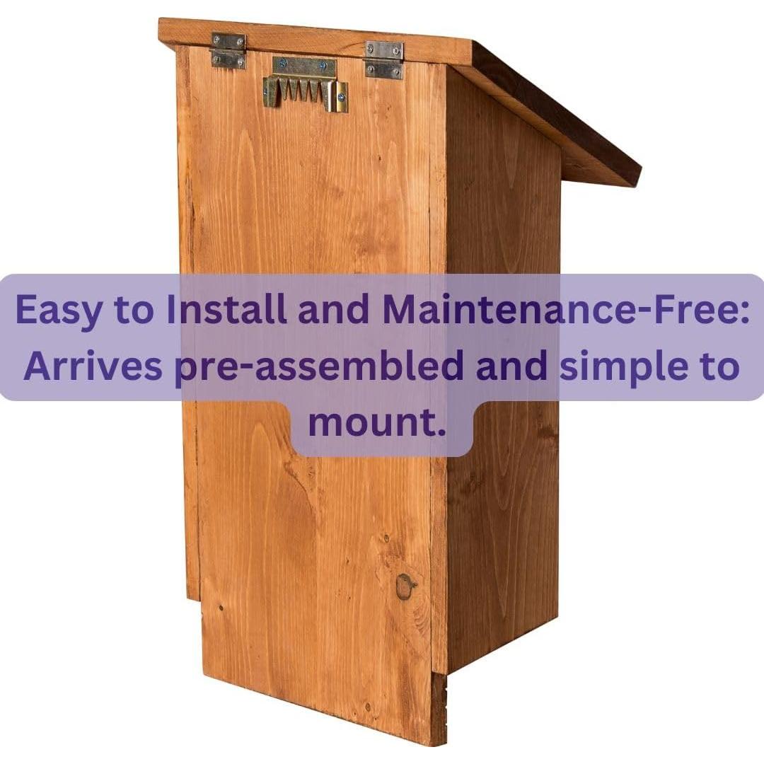 Casa de Murciélagos SuperMoss 56200 - Refugio de Madera 3 Cámaras