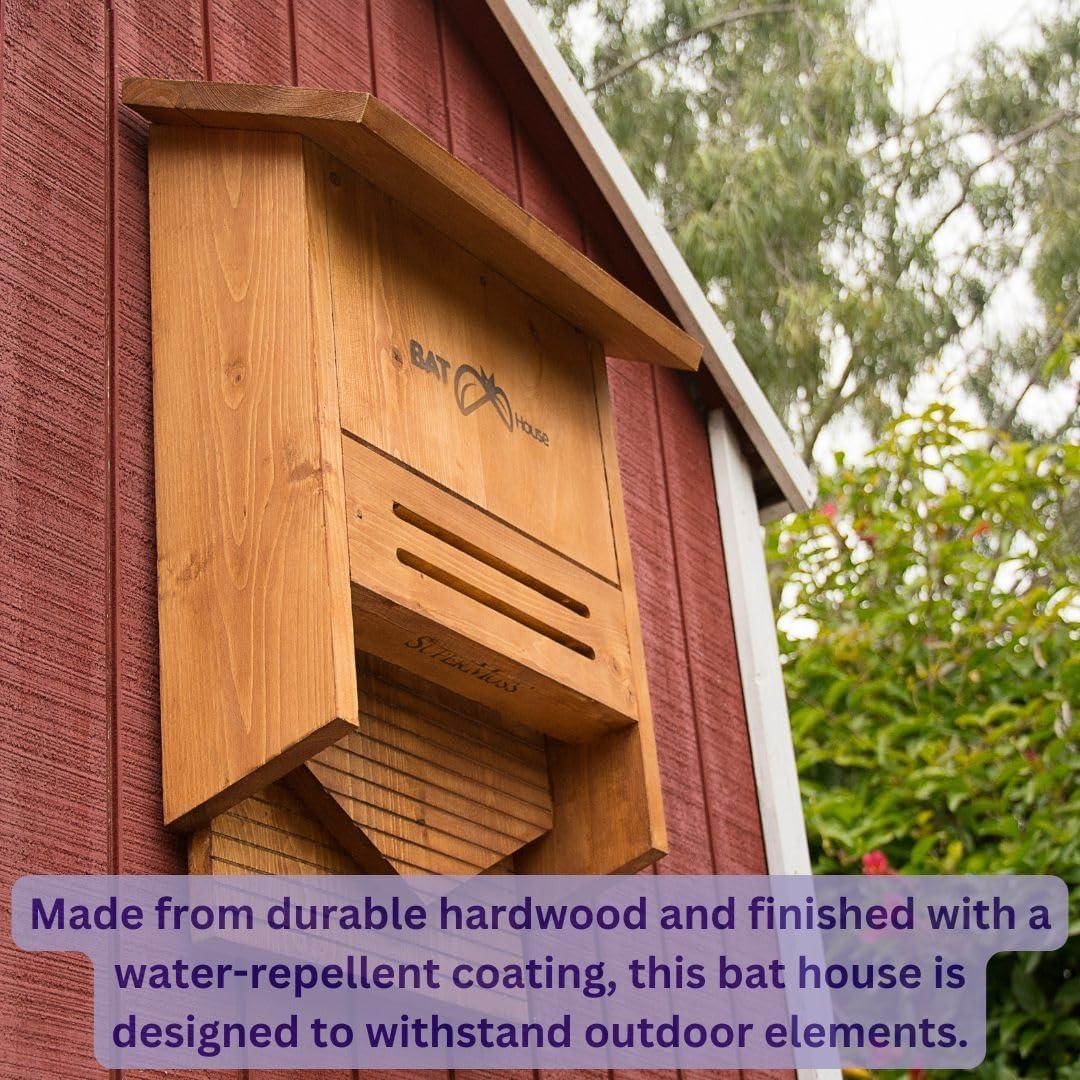 Casa de Murciélagos SuperMoss 56200 - Refugio de Madera 3 Cámaras