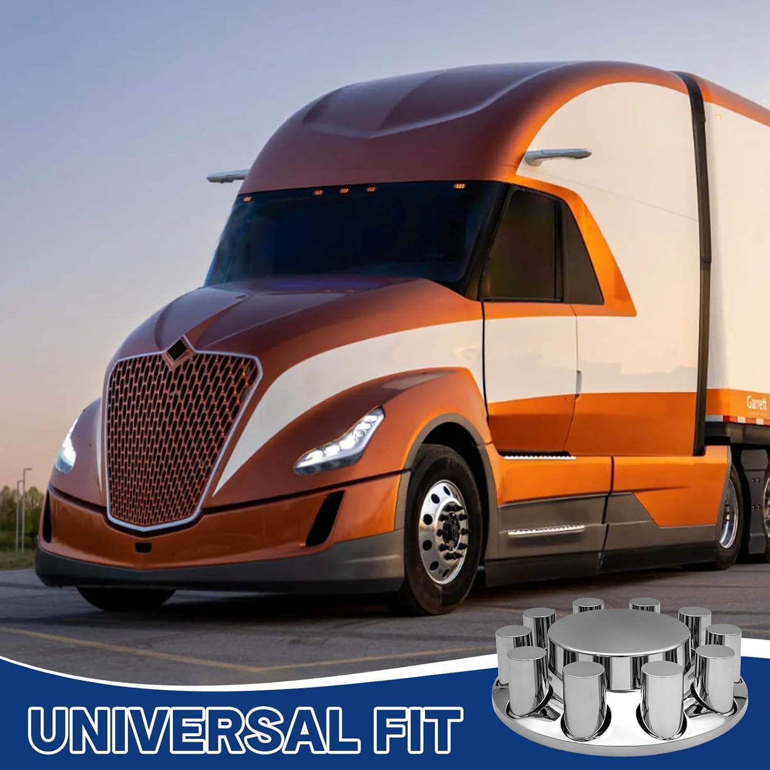 Juego de Cubiertas de Eje Plano Cilíndrico 2 Frontal Cromo 33mm