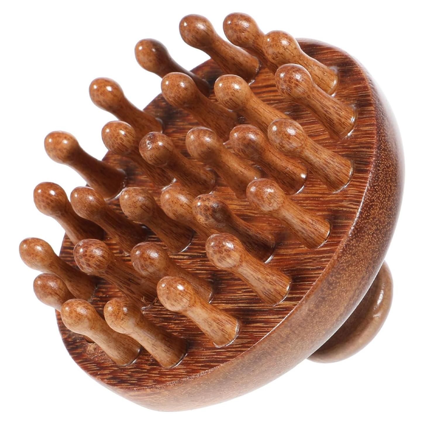 Masajeador de cuero cabelludo de madera Hpmjz para crecimiento