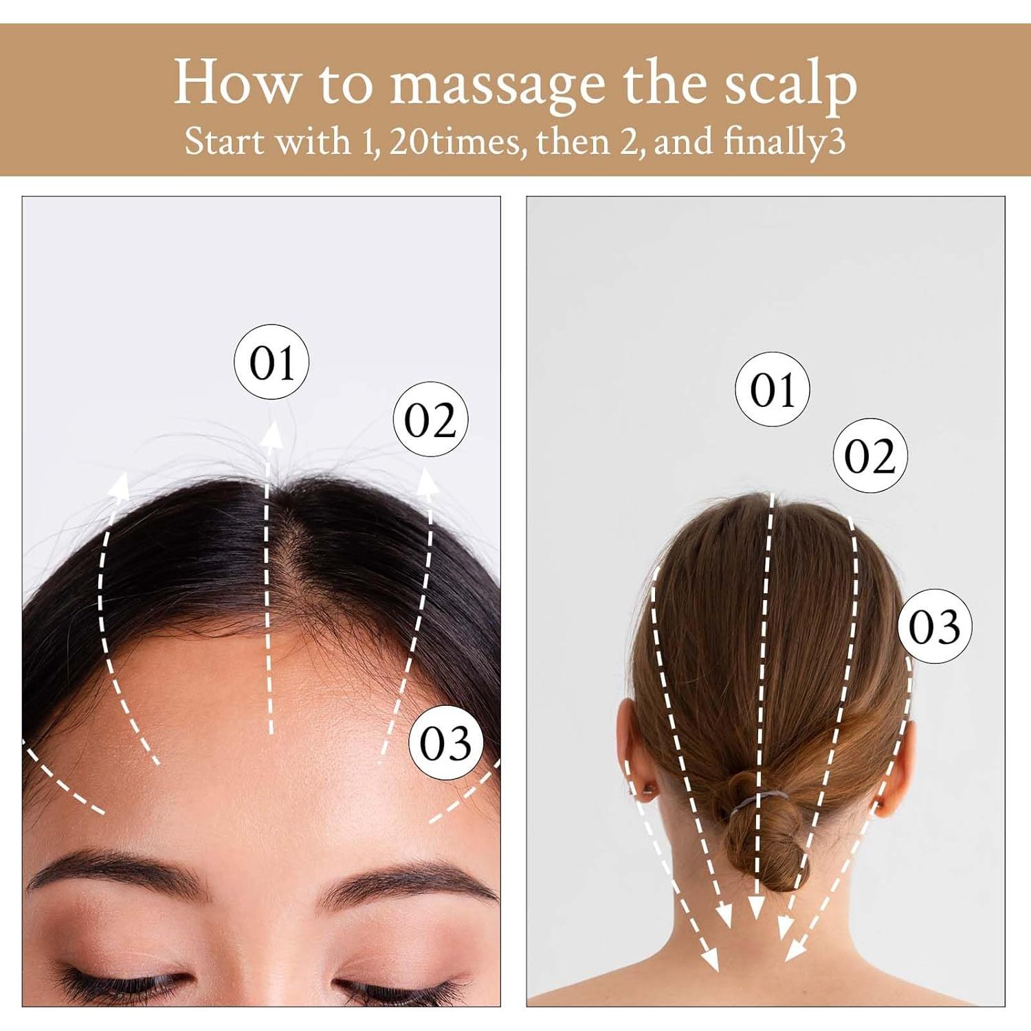 Masajeador de cuero cabelludo de madera Hpmjz para crecimiento