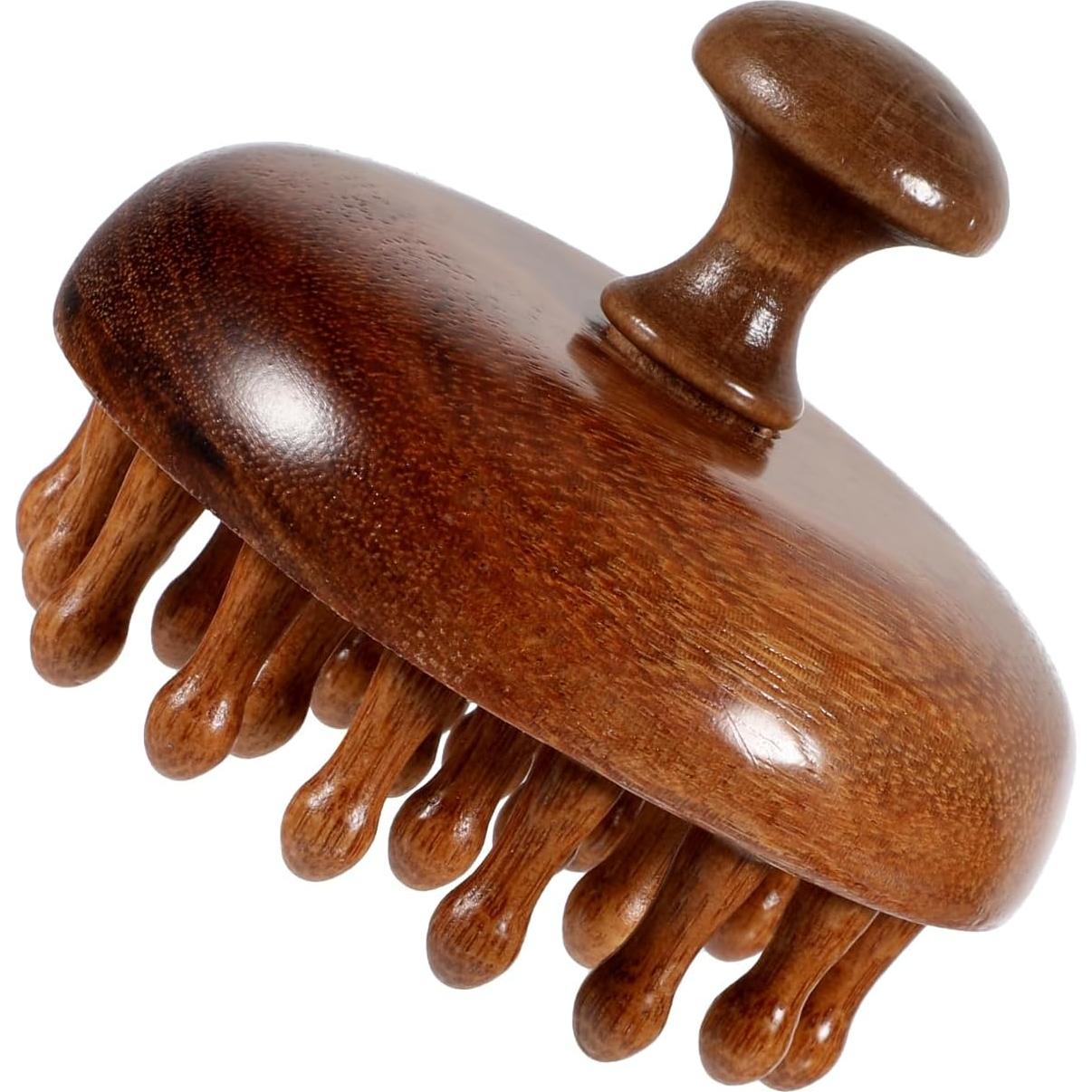 Masajeador de cuero cabelludo de madera Hpmjz para crecimiento