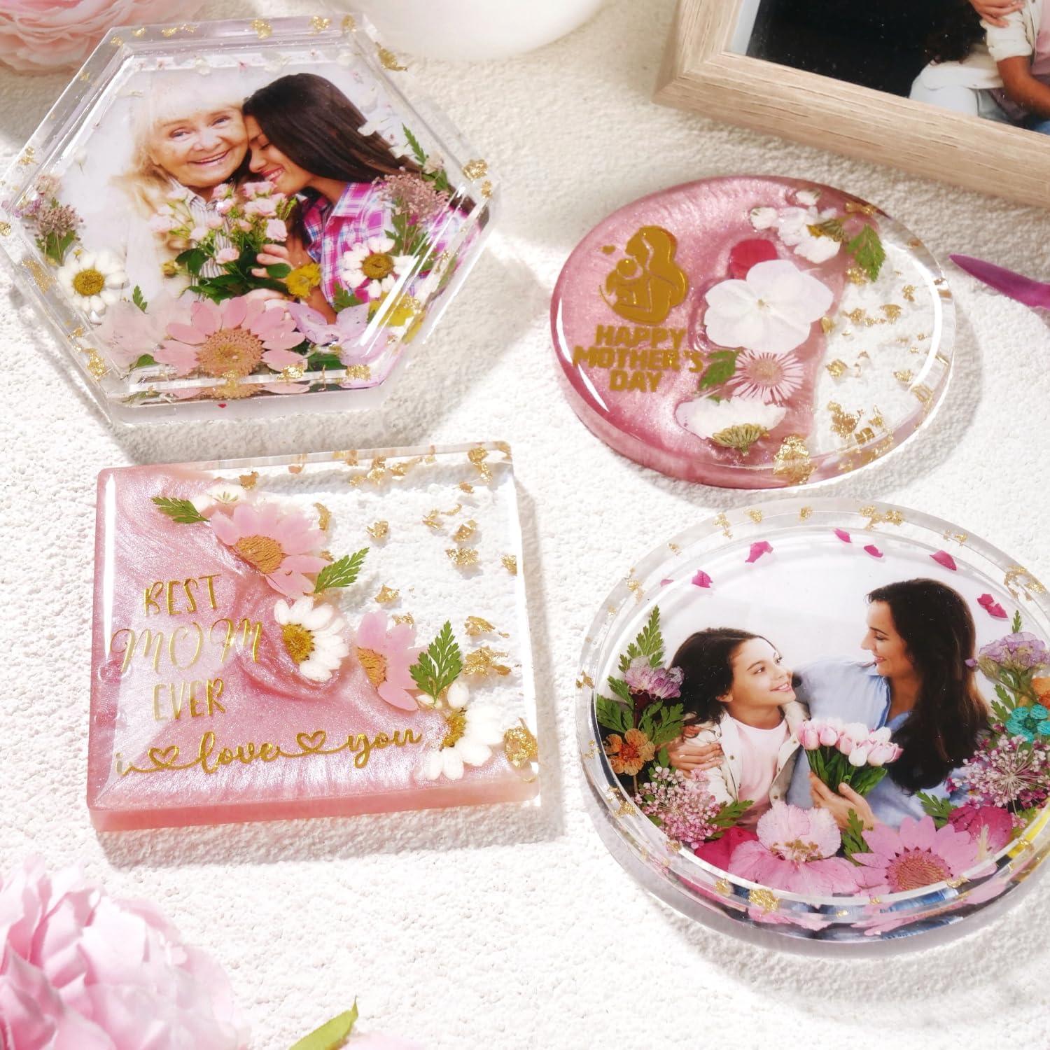 Kit de Posavasos de Resina Epóxica LET'S RESIN 16oz DIY