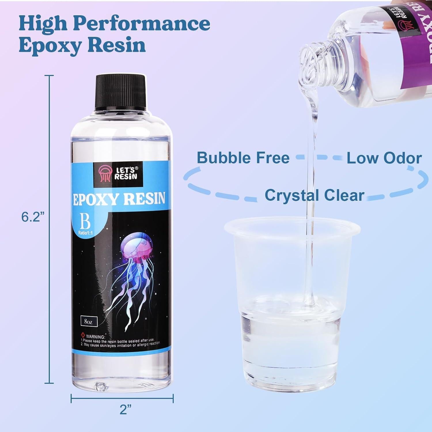 Kit de Posavasos de Resina Epóxica LET'S RESIN 16oz DIY