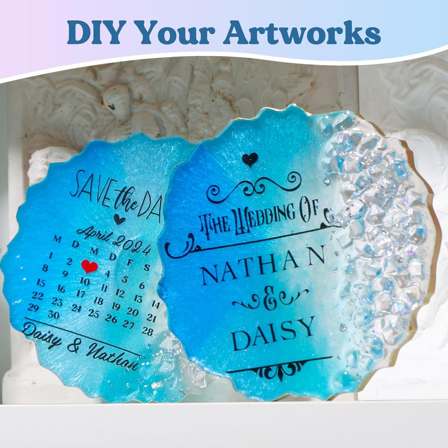 Kit de Posavasos de Resina Epóxica LET'S RESIN 16oz DIY