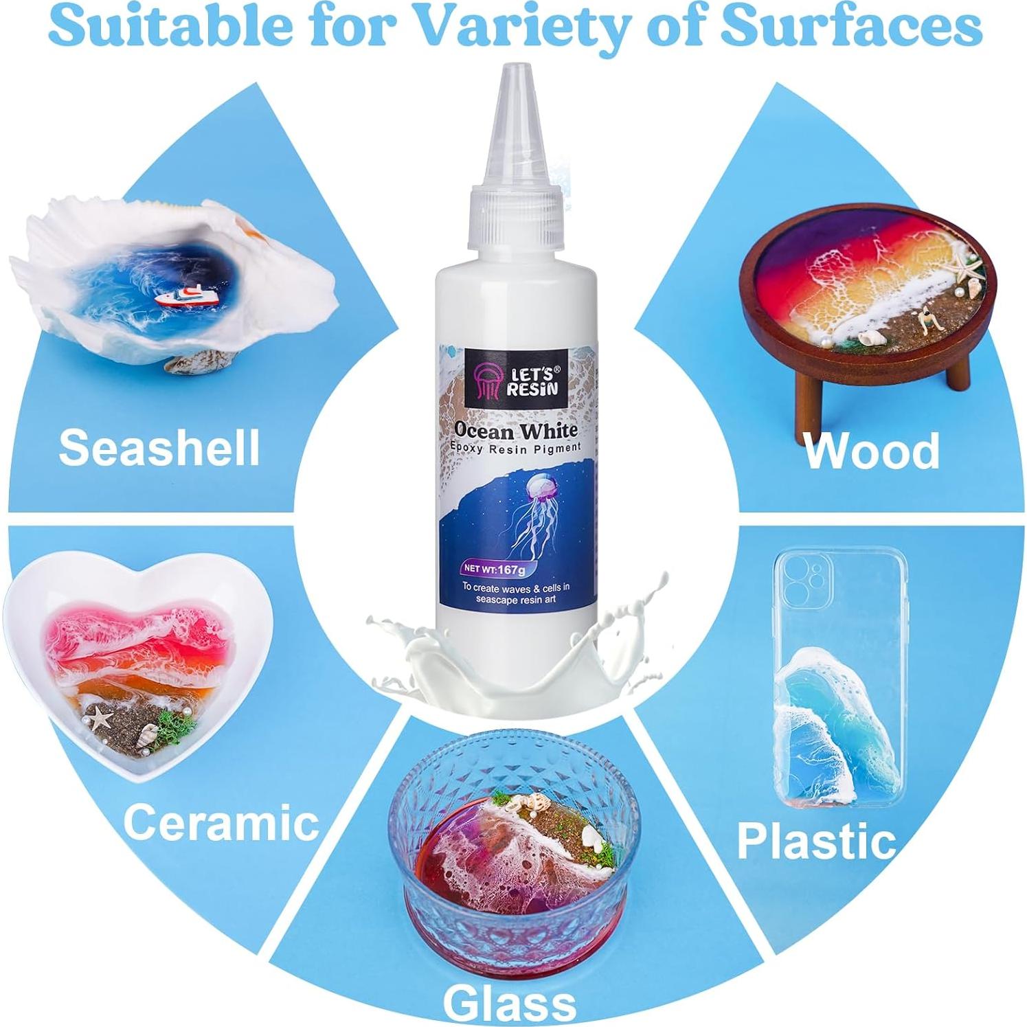 Pigmento de Resina Epoxy Blanco Oceánico LET'S RESIN 167g