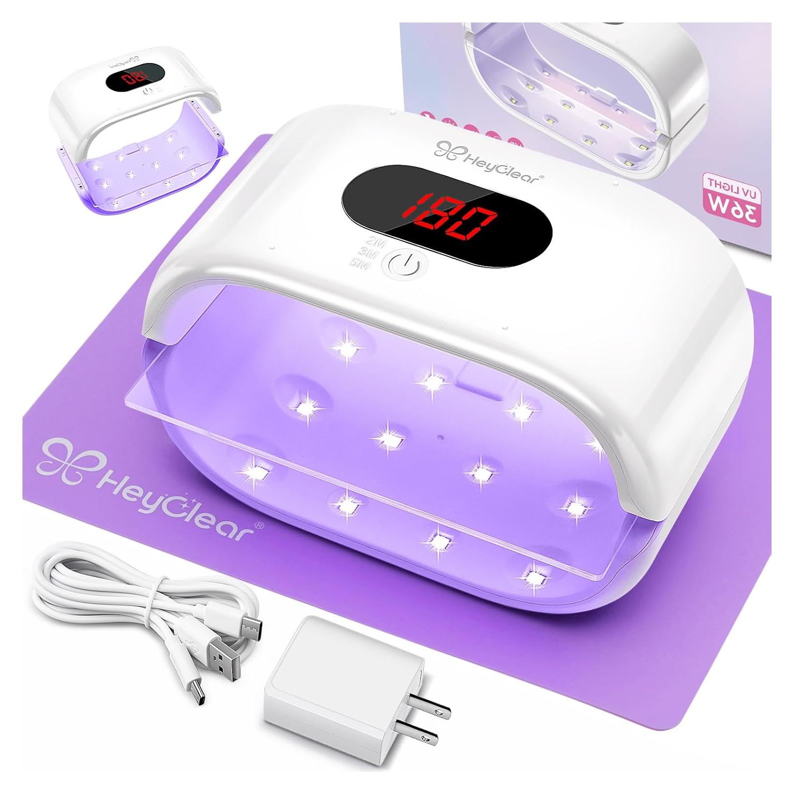 Lámpara UV Doble Cara HeyClear 36W para Resina - Curado Rápido