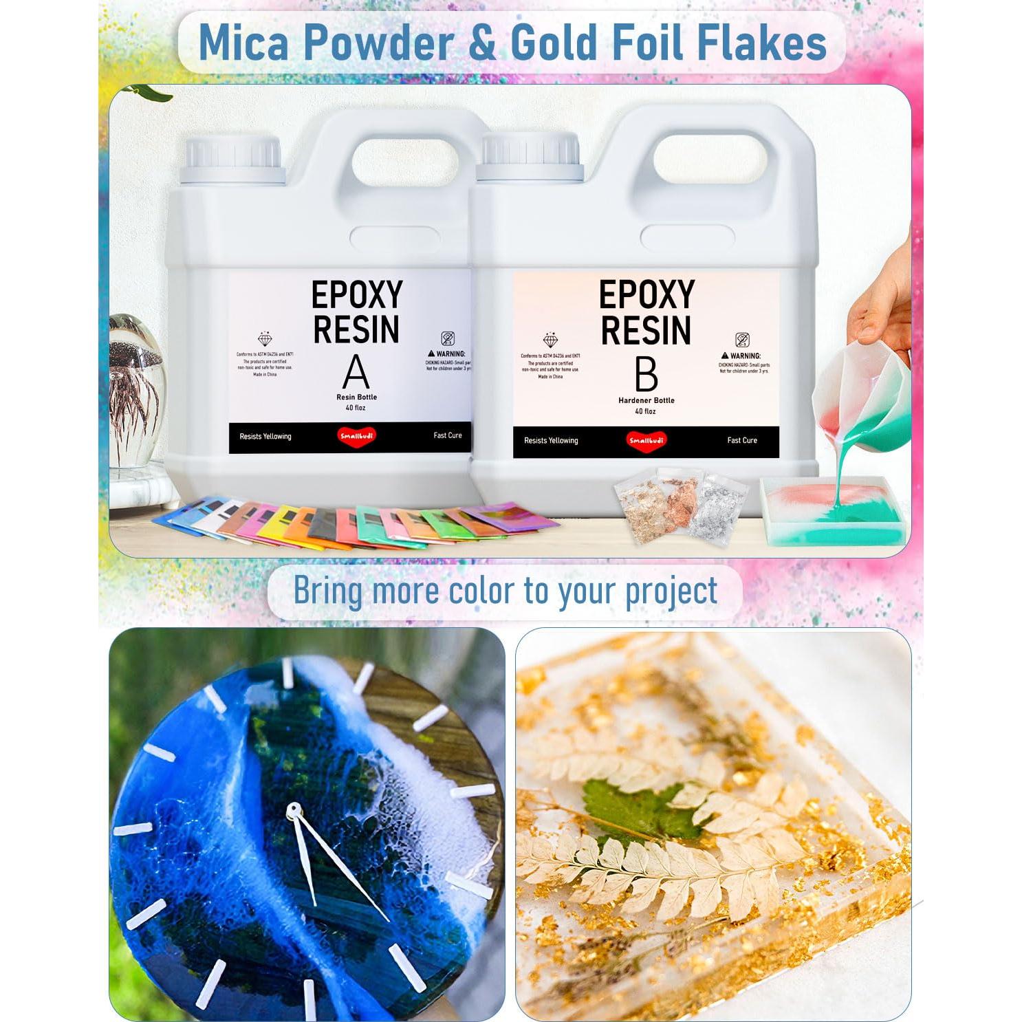 Kit de Resina Epóxica 2.4 L Smallbudi con 16 Colores y Accesorios