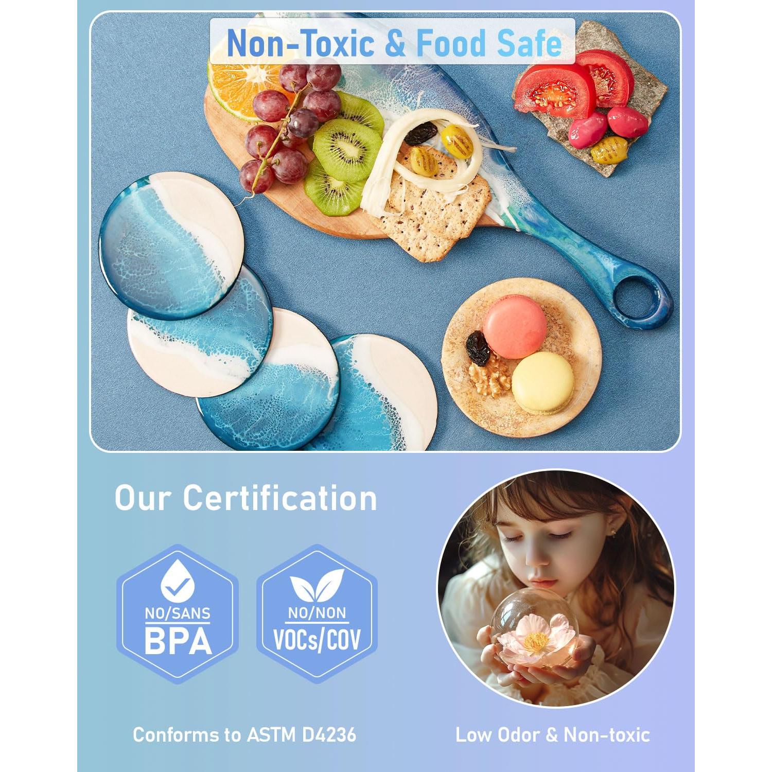 Kit de Resina Epóxica 2.4 L Smallbudi con 16 Colores y Accesorios