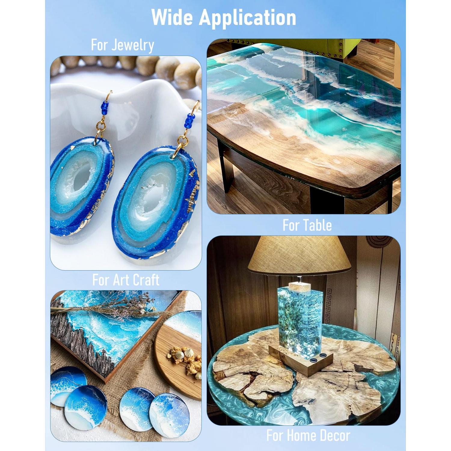 Kit de Resina Epóxica 2.4 L Smallbudi con 16 Colores y Accesorios