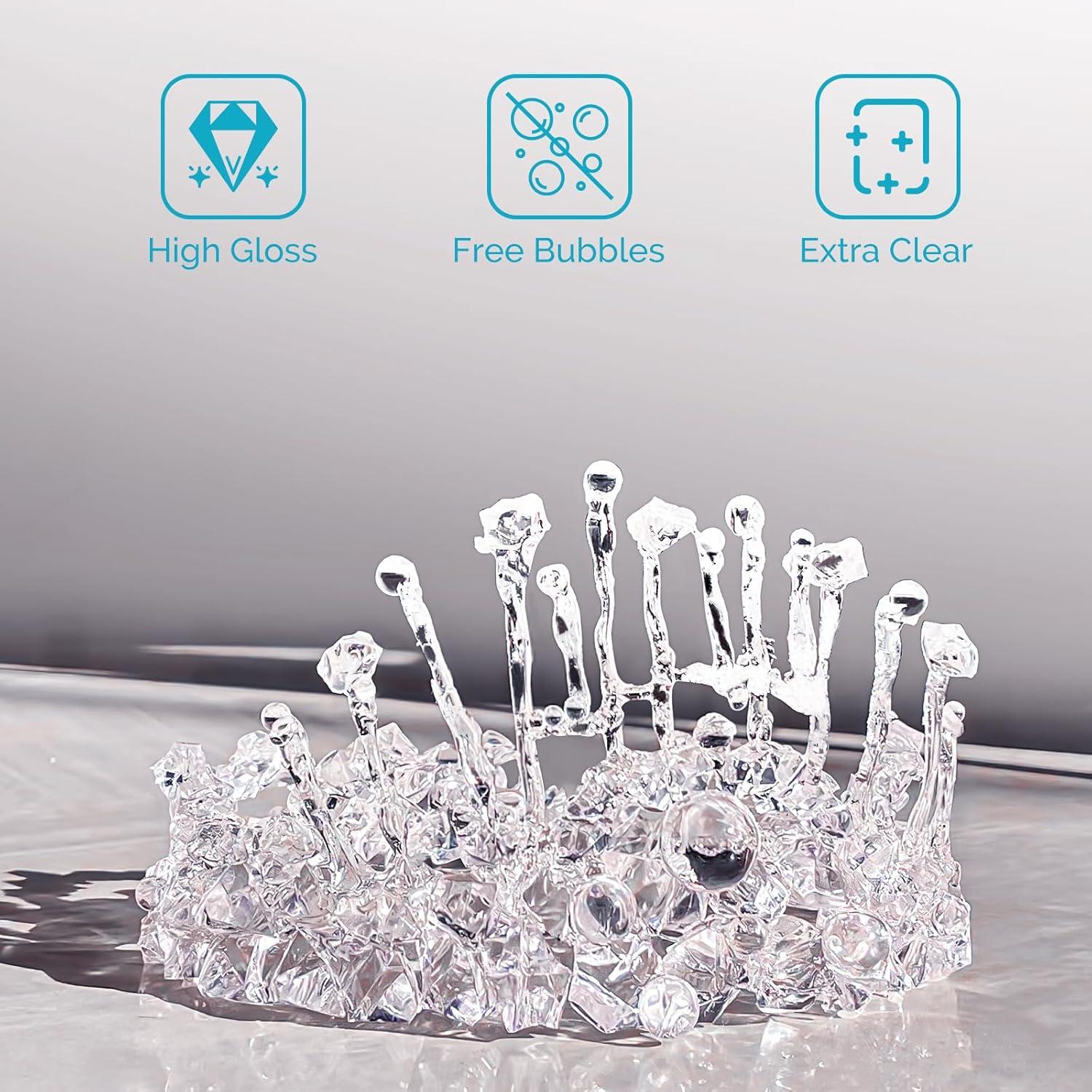 Resina UV 1000g ULLFEU Sin Olor Curado Rápido Manualidades