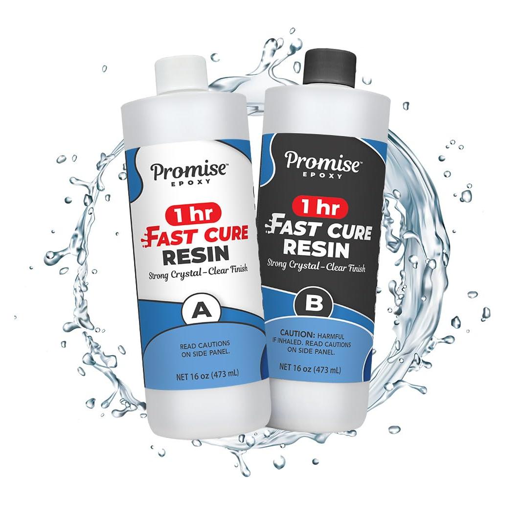 Resina Epóxica de Curado Rápido Promise 0.95 L Cristal Claro
