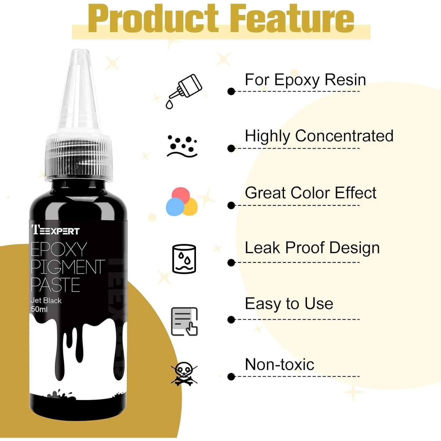 Set de Pasta de Pigmento Epóxico Teexpert 300ml 6 Colores