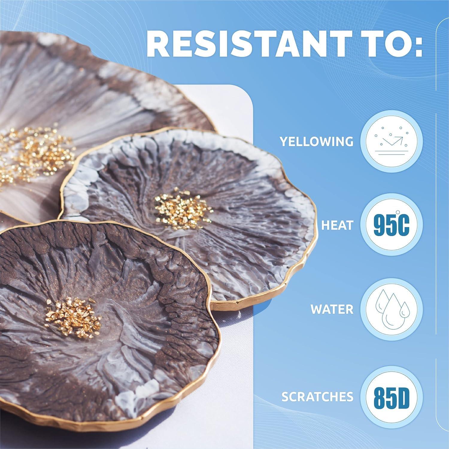 Kit de Resina Epoxy Craft 1.02L - Cristal Claro, Seguro para Alimentos