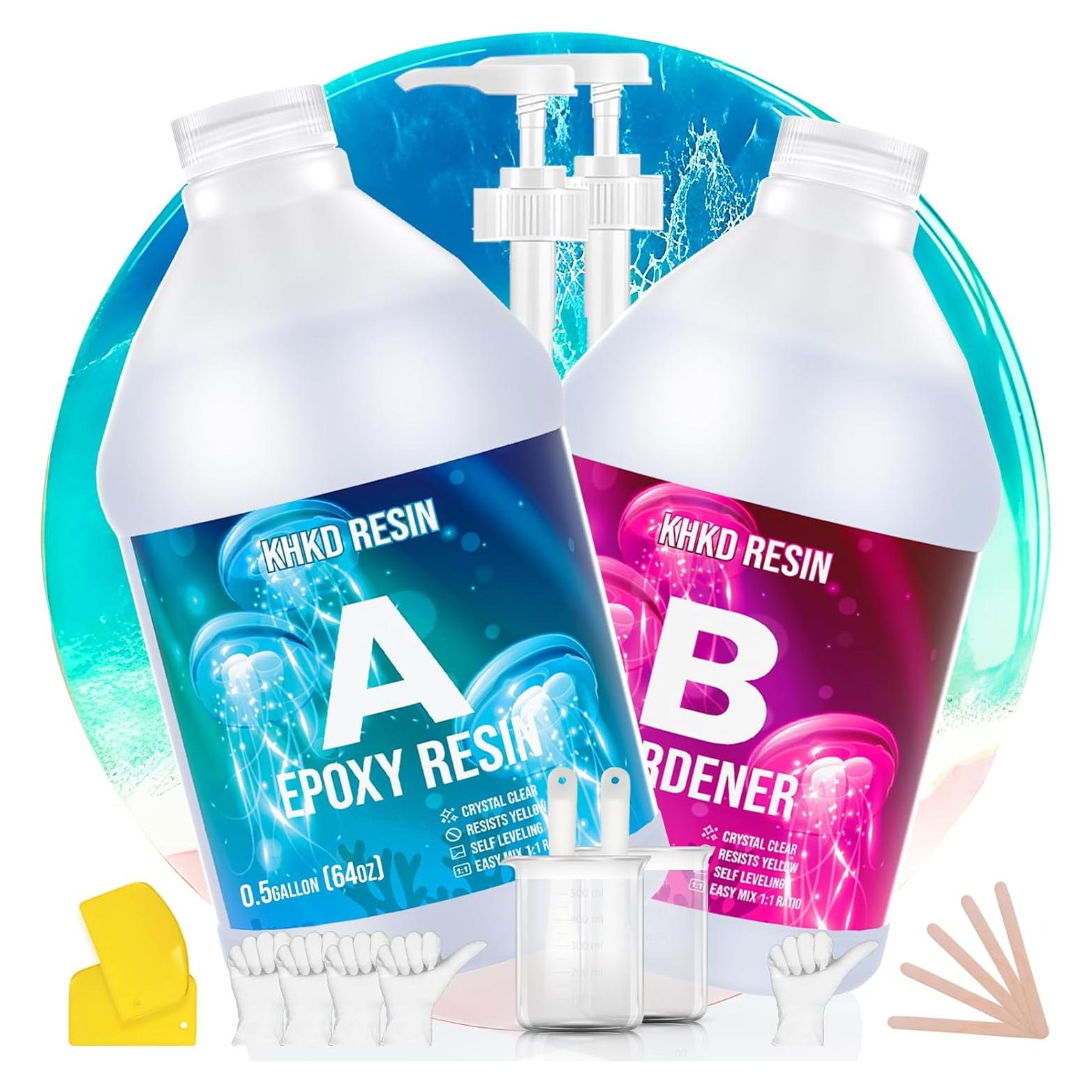 Resina Epóxica KHKD 1 Galón Cristalina Grado Alimenticio