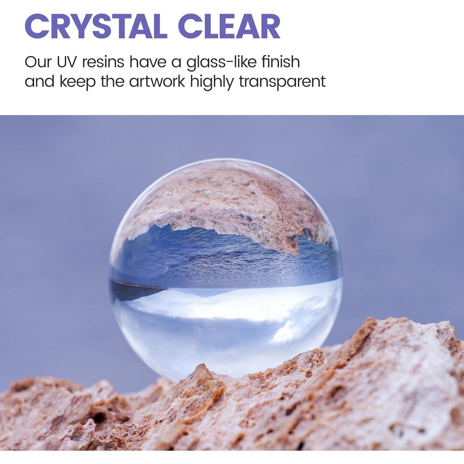 Resina UV 1000g EPRESINART Cristalina para Manualidades y Joyería