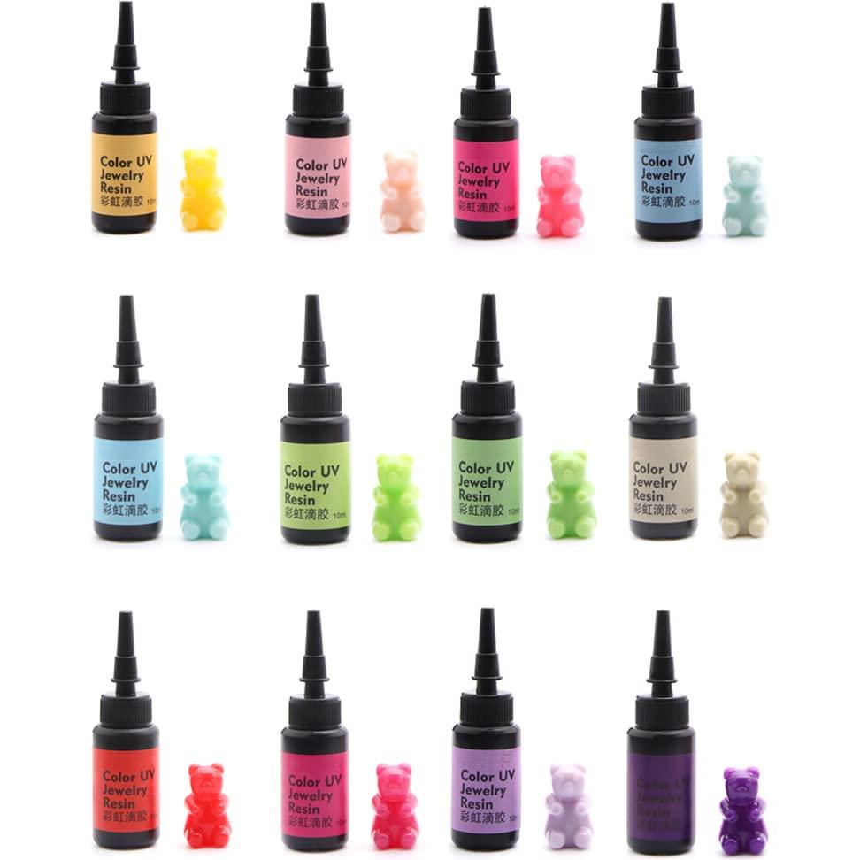 Resina UV de Colores DIYcraft - 24 Colores - 10ml Cada Uno