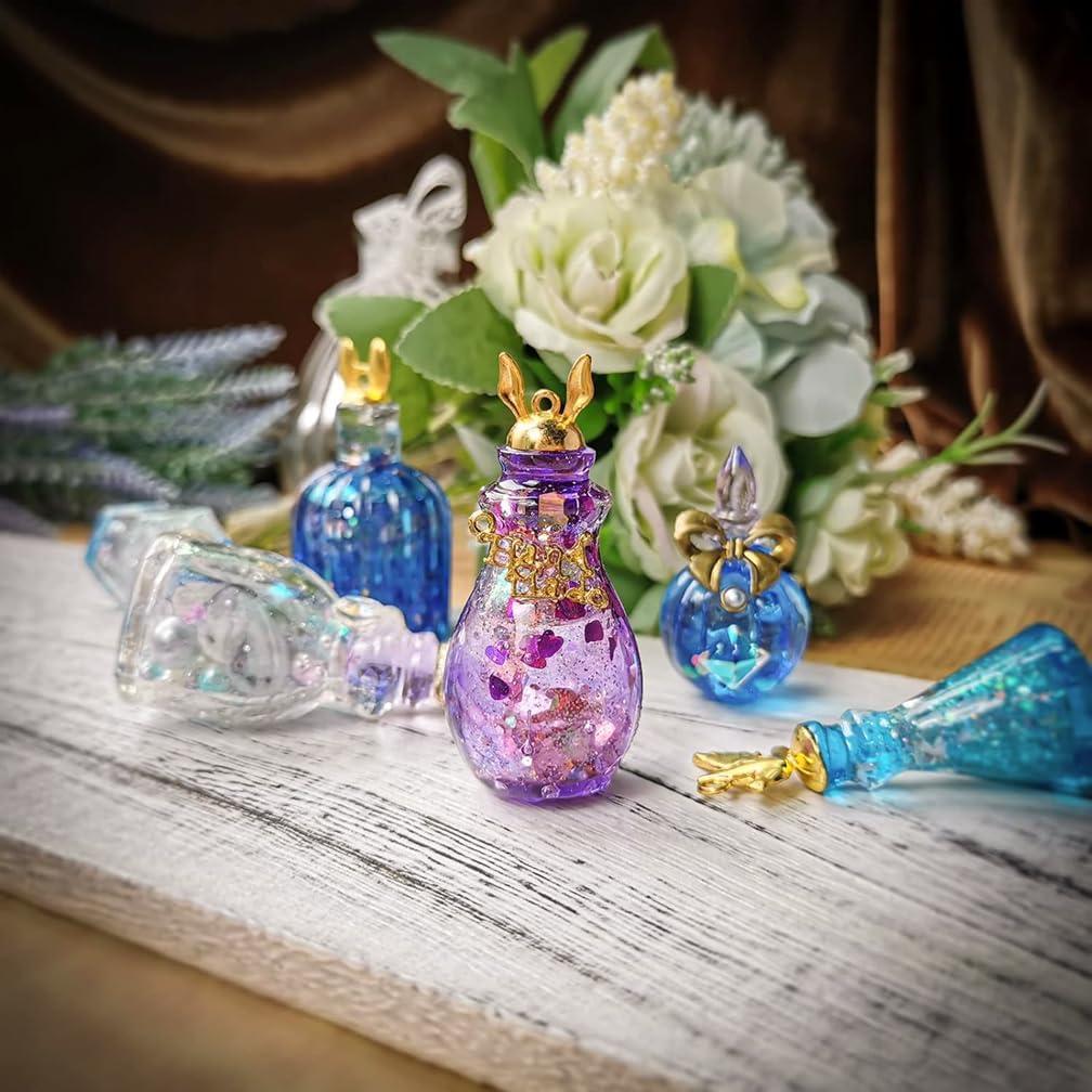 Juego de Moldes de Silicona FUNSHOWCASE para Resina UV - 6 Botellas