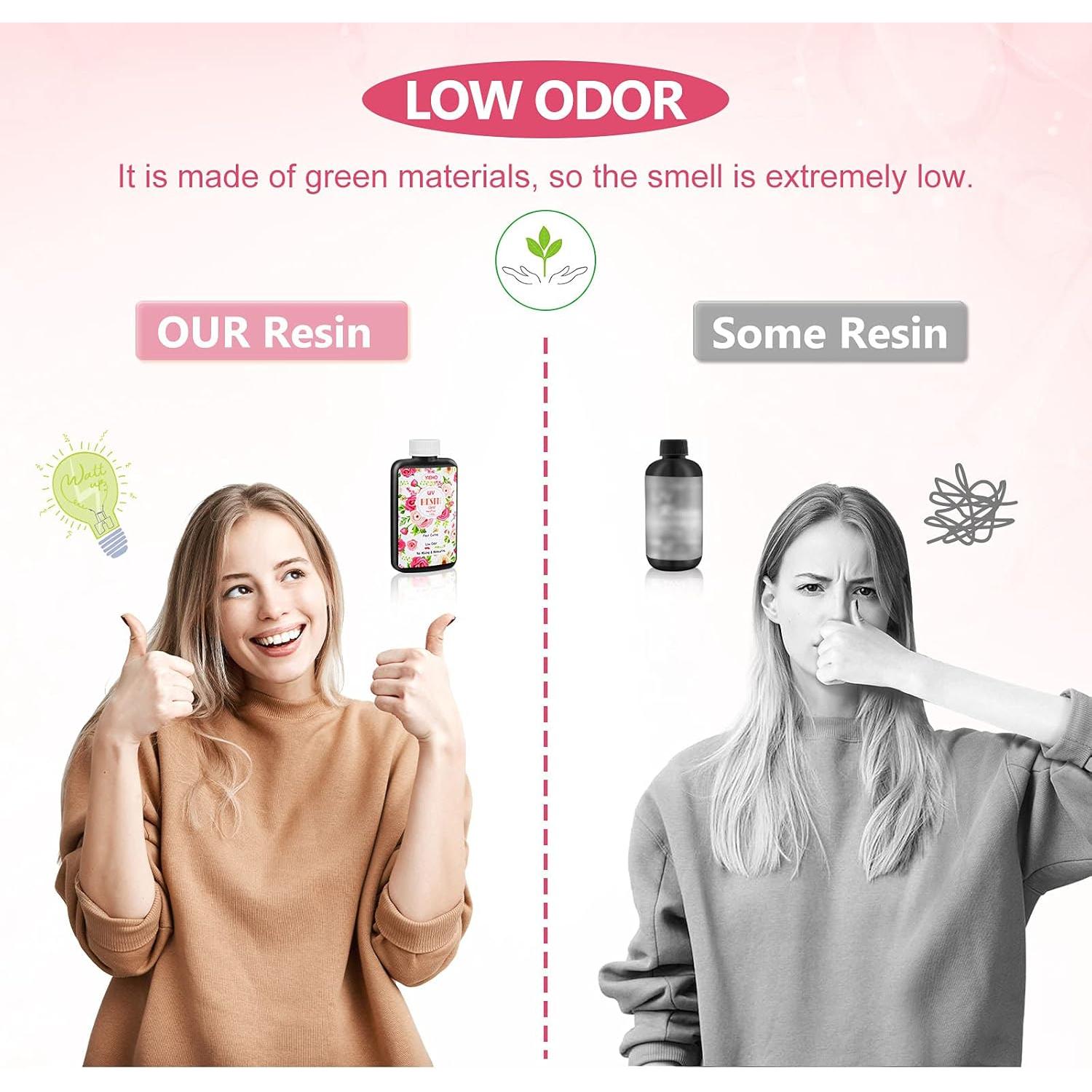 Resina Epóxica UV YIEHO 200g Cristalina Dura para Joyería