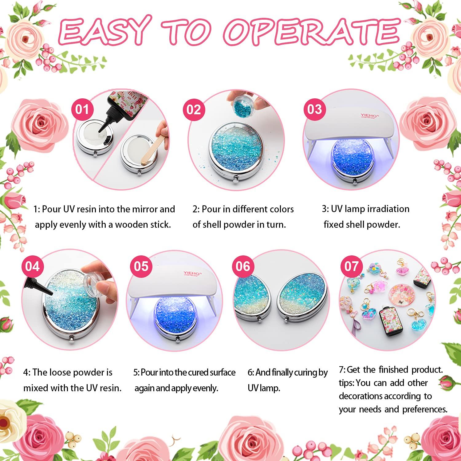 Resina Epóxica UV YIEHO 200g Cristalina Dura para Joyería