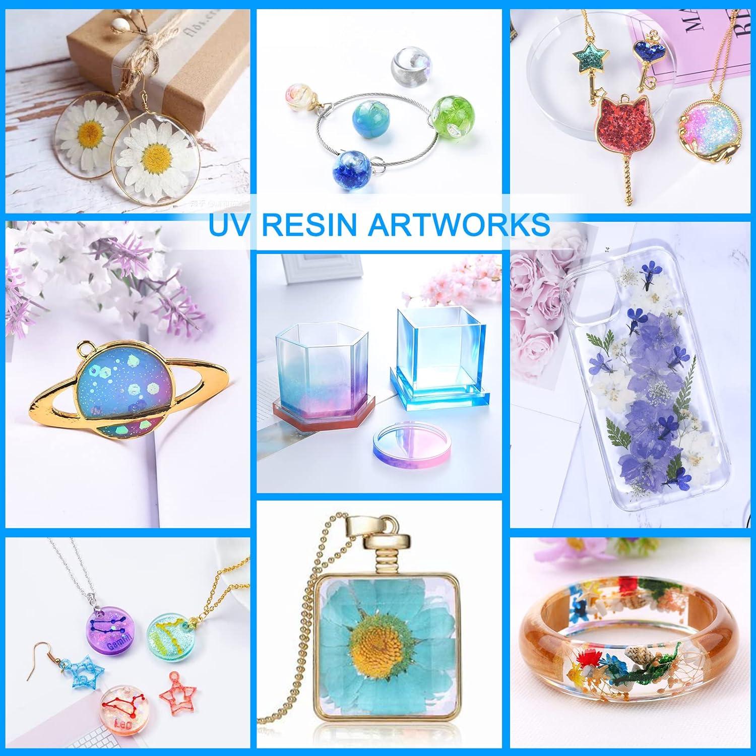 KISREL Resina UV 300g - Resina Epóxica Cristal Claro para Joyería