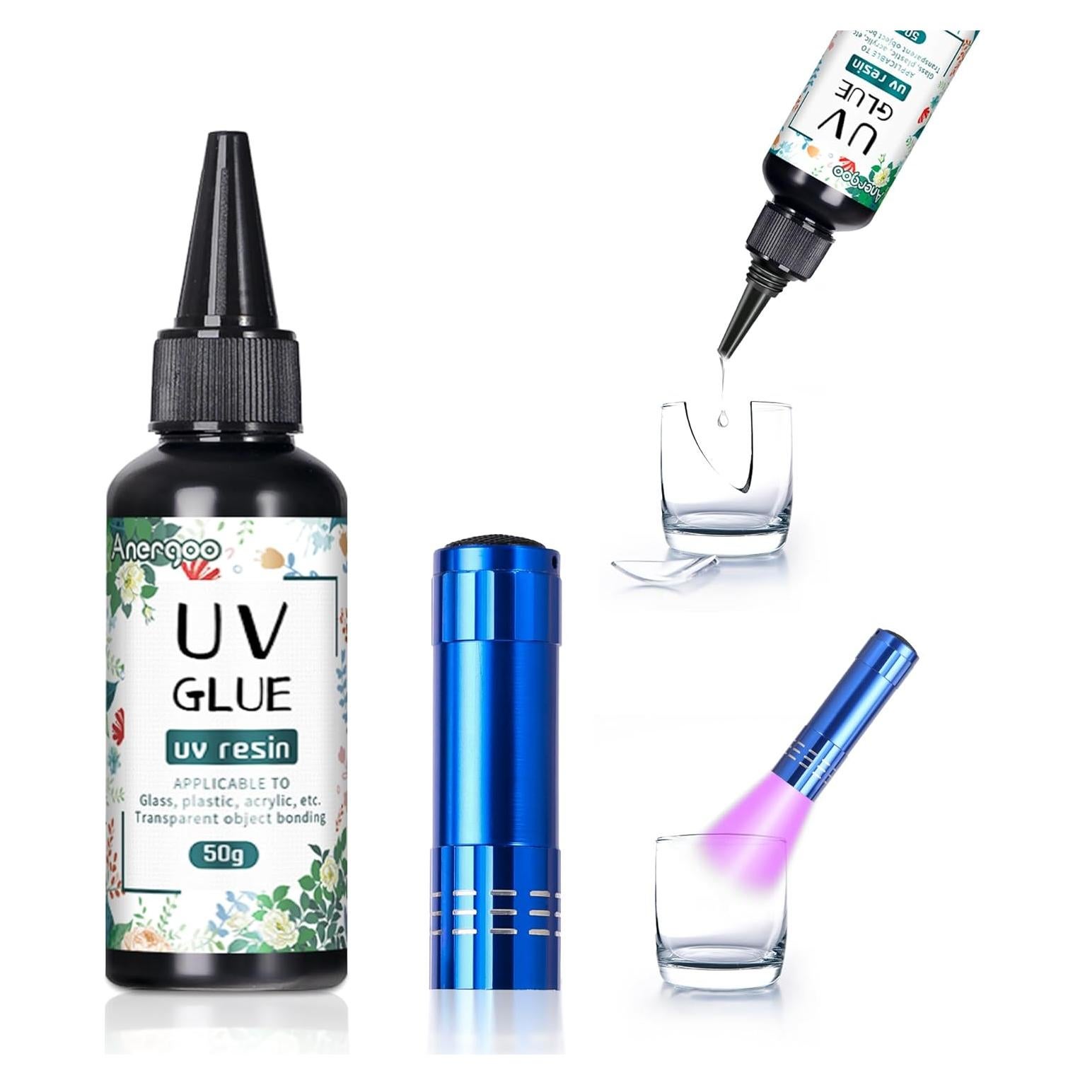 Kit de Resina UV Wenzhou - 50g Pegamento UV para Reparaciones