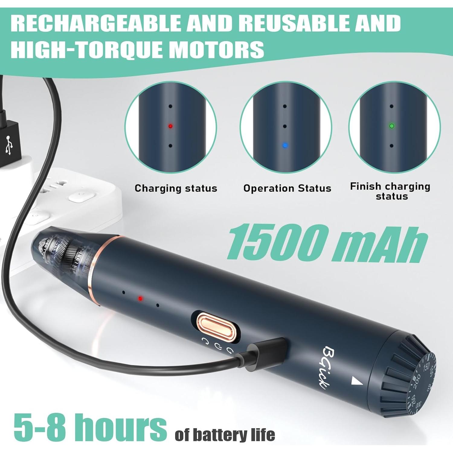 Mezclador de Resina Epóxica BGick Recargable con 4 Palas