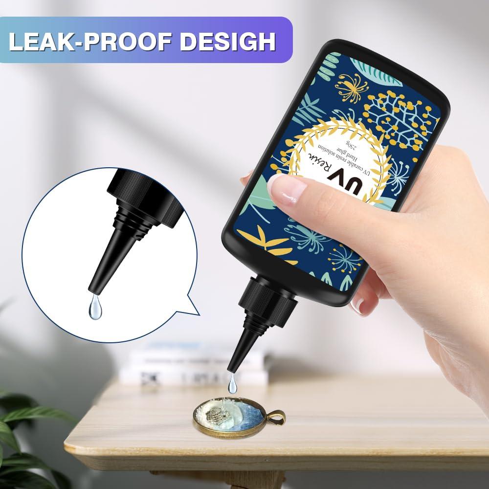 Resina UV Cristal Claro OSBANG 1000g para Joyería y Manualidades