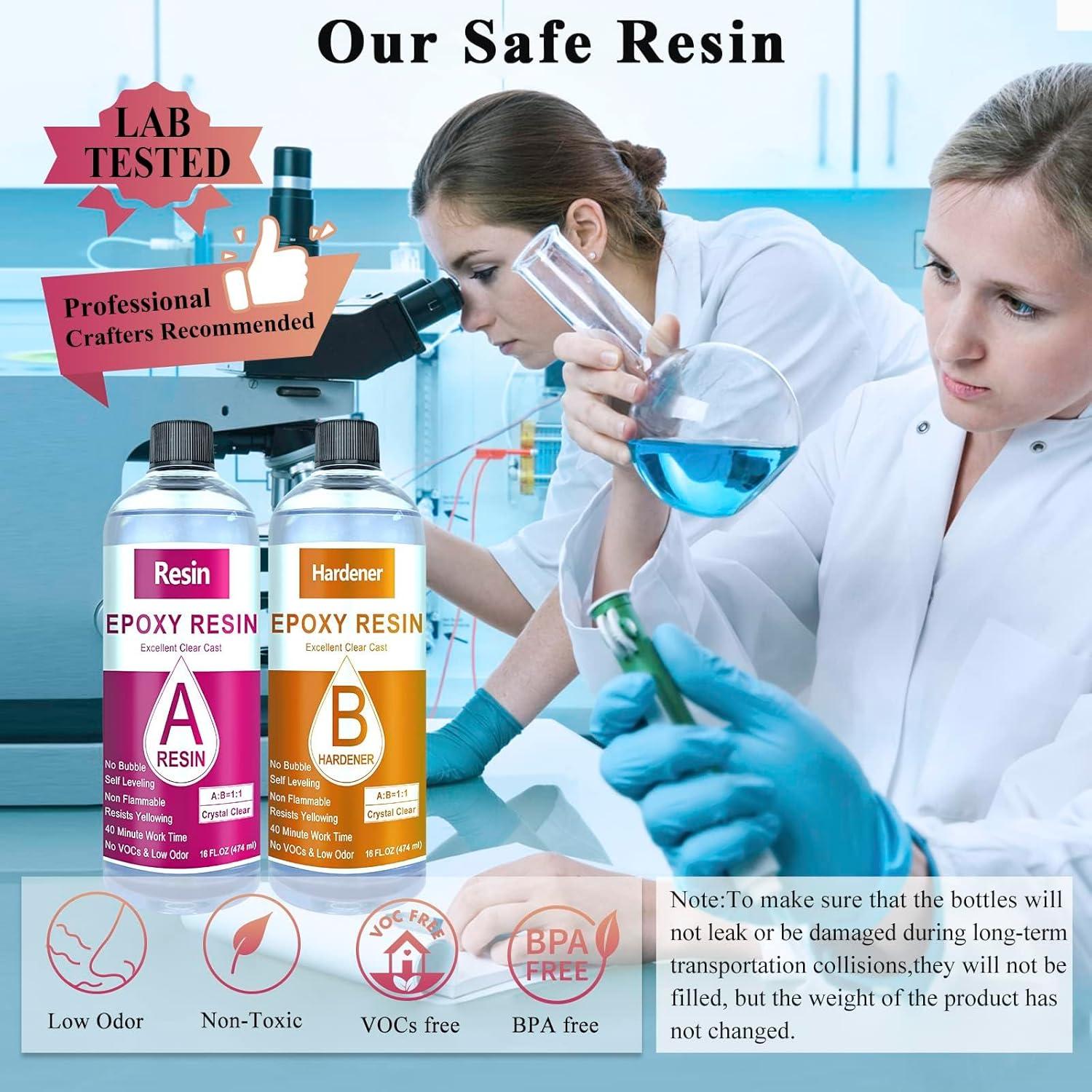 Resina Epóxica Cristalina Shabebe 32oz Autonivelante DIY