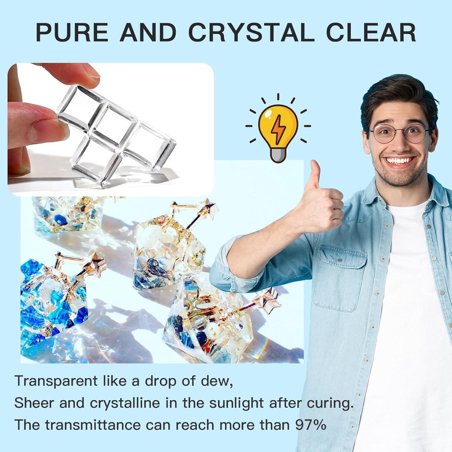 Resina UV 400g JDiction Cristal Claro para Manualidades DIY