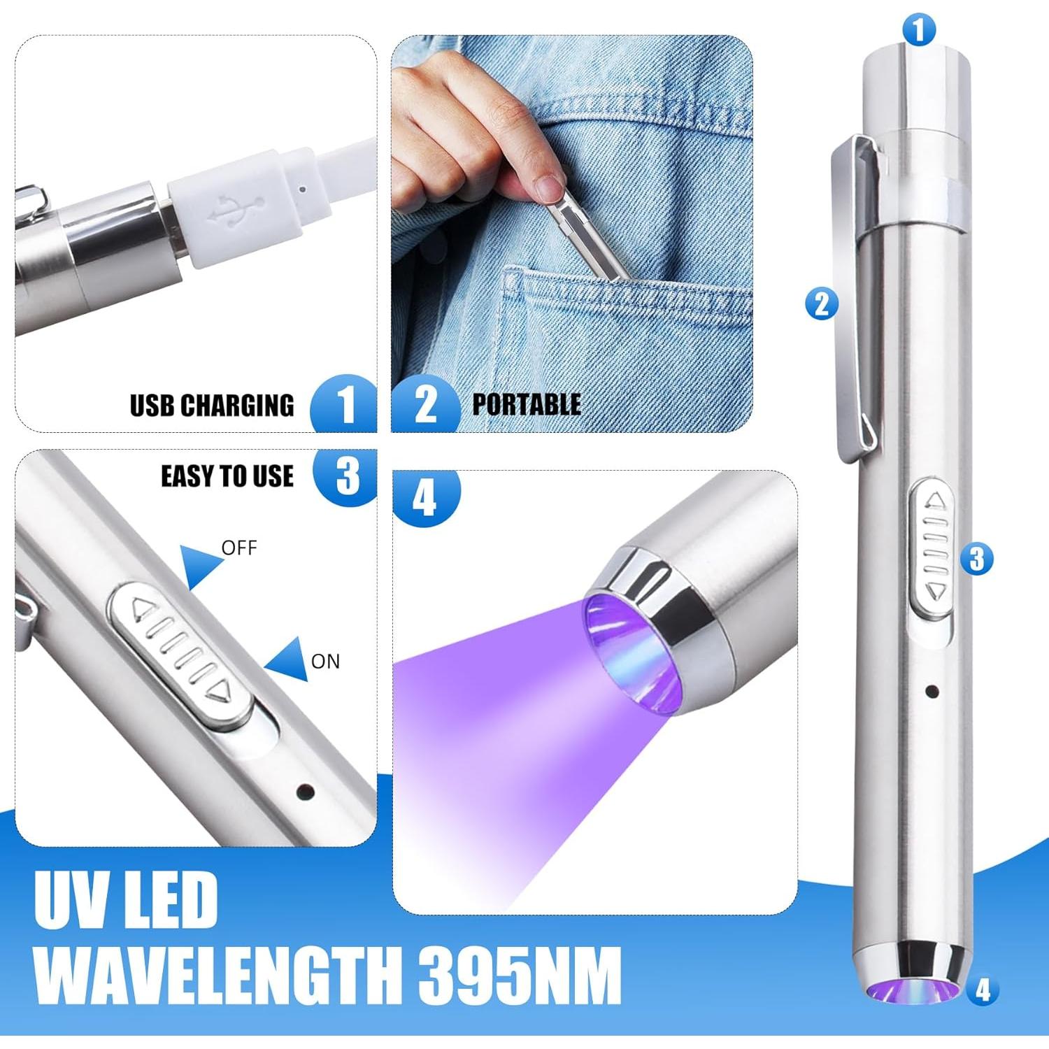 Kit de Resina UV Limino 60g con Linterna UV Recargable 395nm