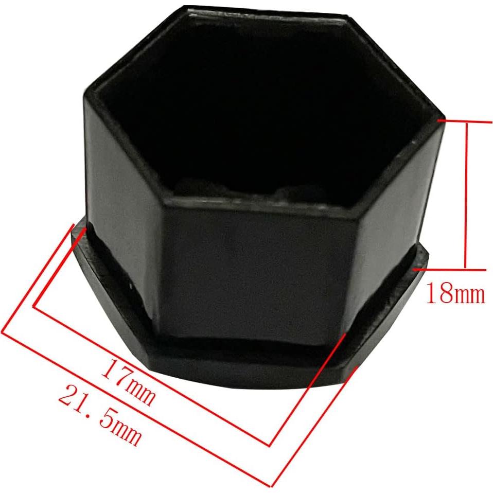20 Tapas de Tuerca de Rueda Dkvudho 17mm para Audi VW Saab