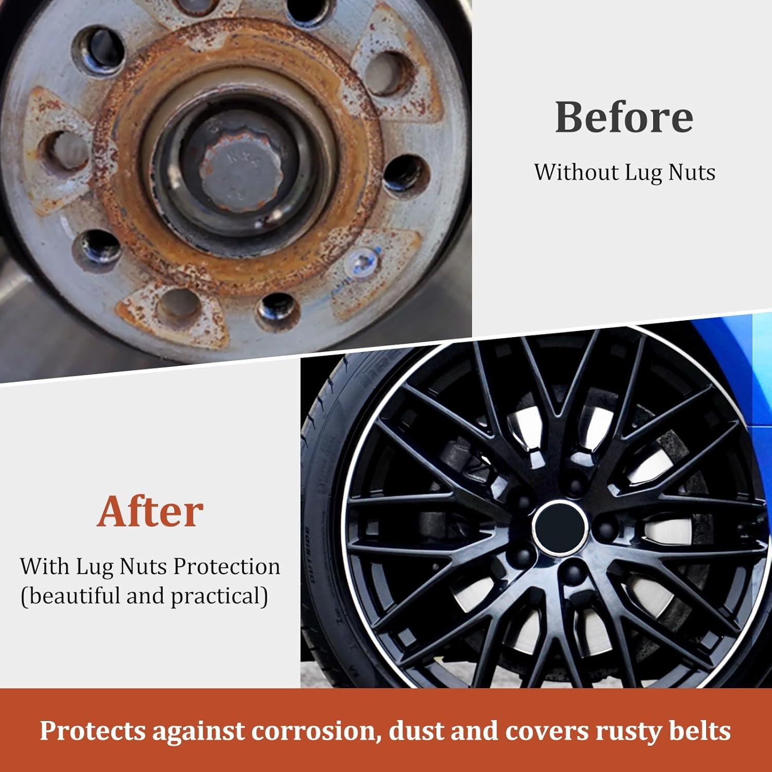 Cubiertas de Tuerca de Rueda 17mm 24 Pcs Waylin - ABS