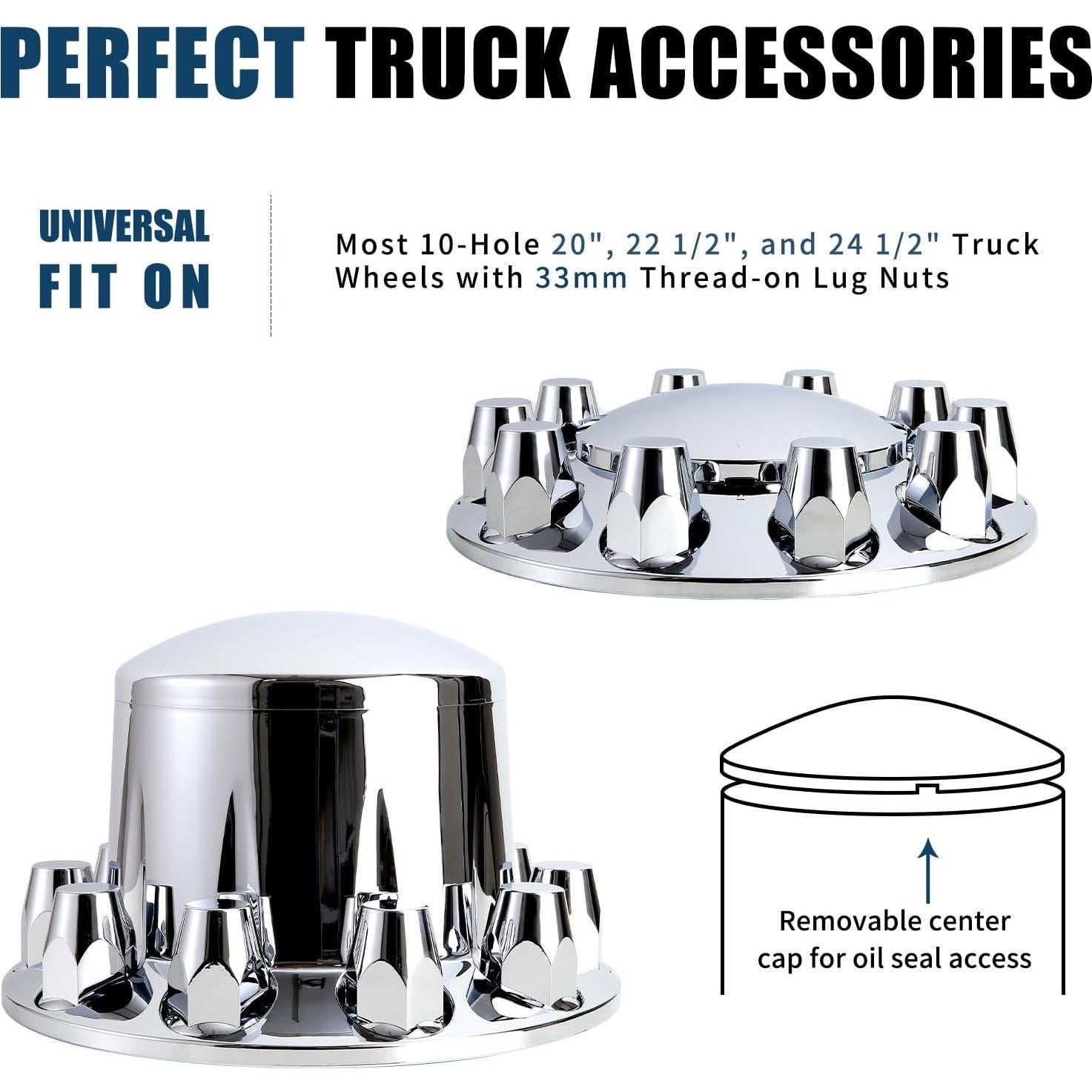 Cubiertas de Rueda de Eje Wehymne para Camión Semi - 2 Frontales y 4 Traseras