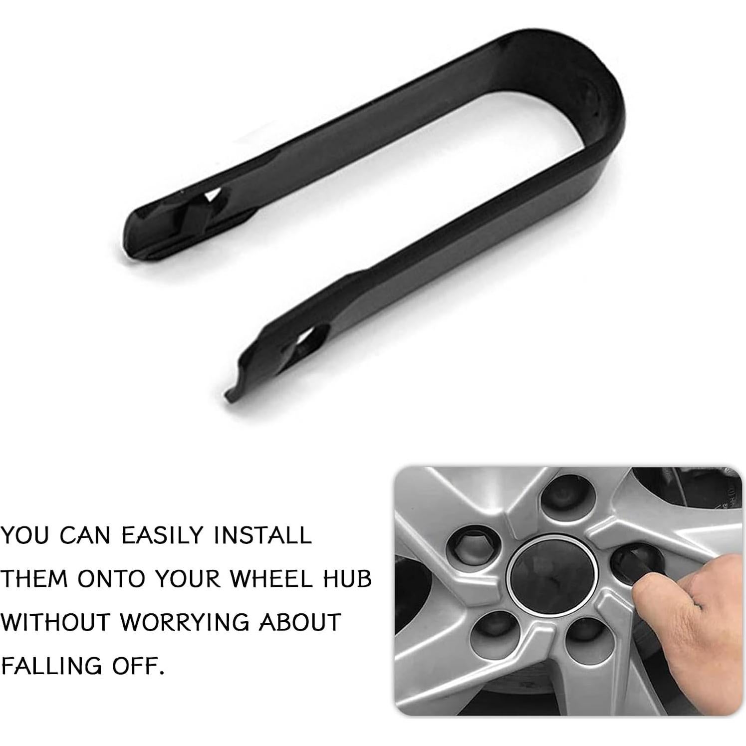 Cubiertas de Tuercas de Rueda KUQUTIDY 21mm Antirrobo 20PCS