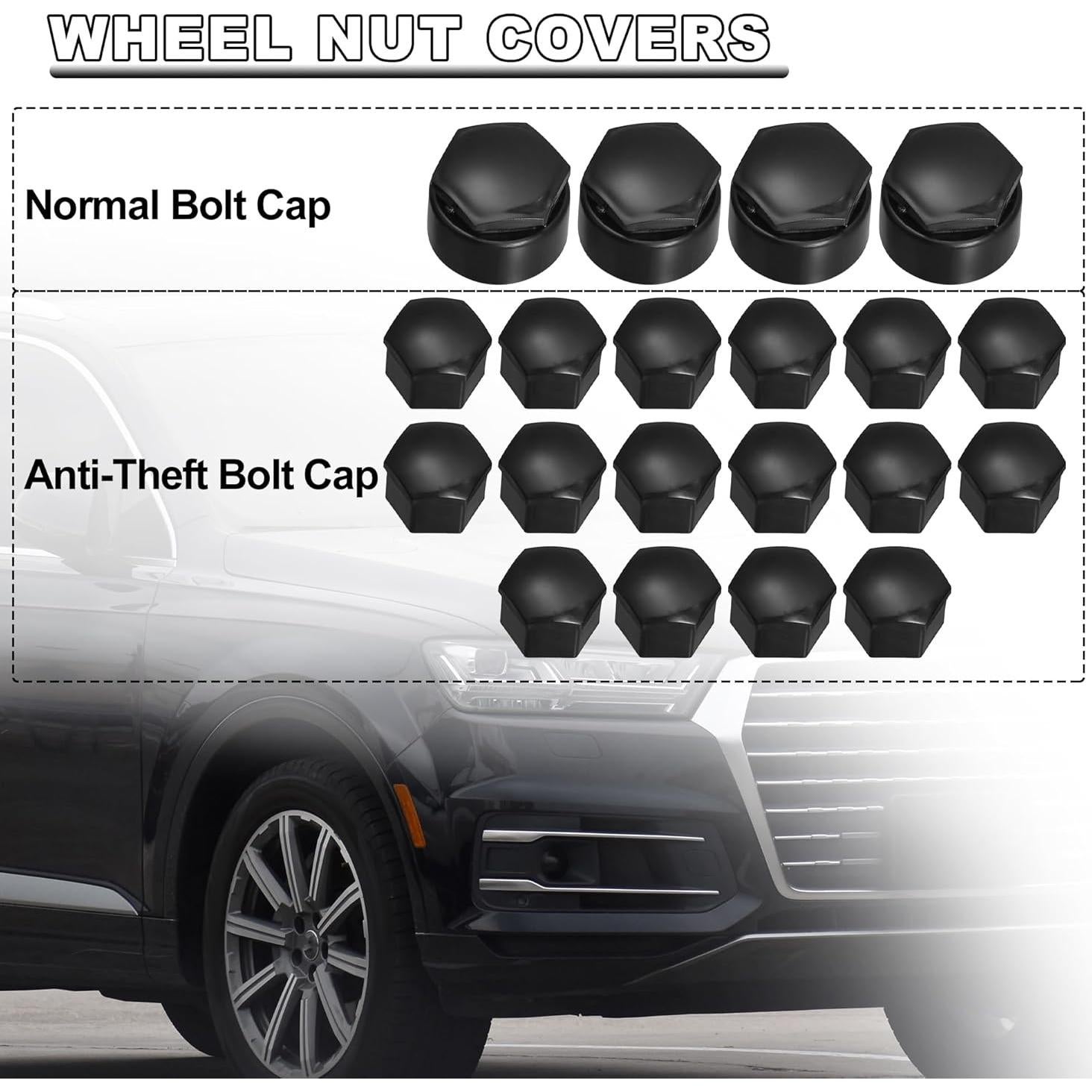 Tapa de Tuerca de Rueda X AUTOHAUX 20pcs 17mm Antirrobo