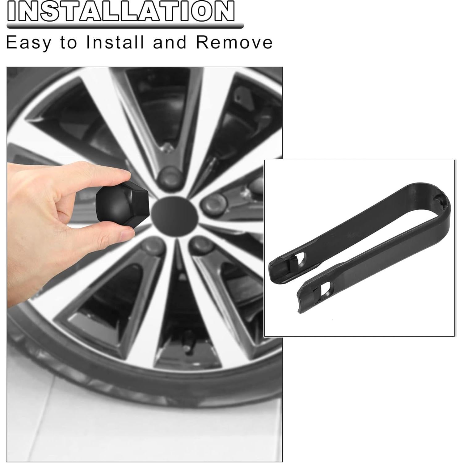 Tapa de Tuerca de Rueda X AUTOHAUX 20pcs 17mm Antirrobo